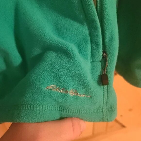EDDIE BAUER First Ascent Jacket Womens XL Teal Fleece Jacket Full Zip Outdoor - Picture 6 of 10